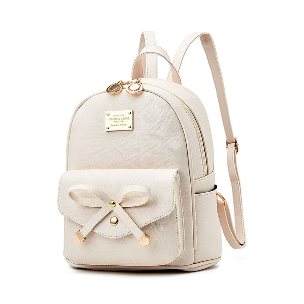PALAY® Girls Bowknot Cute Leather Backpack Mini Backpack Purse PALAY® Girls Bowknot Cute Leather Backpack Mini Backpack Purse